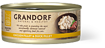 Grandorf Nat Kattenvoer Kipfilet met Eend 70 g