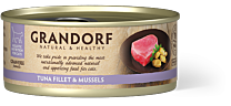 Grandorf Nat Kattenvoer Tonijnfilet met Mosselen 70 g