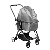 Foldable Pet Stroller Dark Grey up to 20 kg