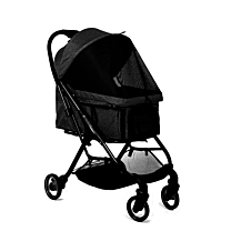 Foldable Pet Stroller Black up to 20 kg