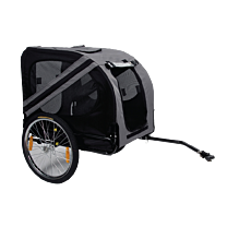 Dog Bike Trailer Grey up to 40 kg