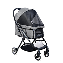 Foldable Pet Stroller Dark Grey up to 20 kg