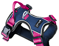 Petlando Magnetech Harness Navy & Fuchsia