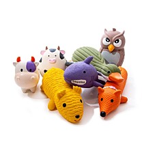 Great & Small Dog Toy Lets Play Latex Grunting Little Cow 12 x 6 cm