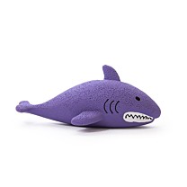 Great & Small Dog Toy Lets Play Latex Squeaky Happy Shark 19 x 7 cm