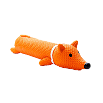Great & Small Dog Toy Lets Play Latex Squeaky Long Fox 24 x 5 cm