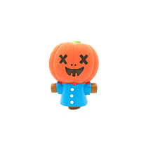Great&Small Halloween Creepy Cuties Latex Pompoen Jack Scarecrow 9 cm