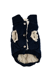 51DN Dog Winter Coat Velour Blue