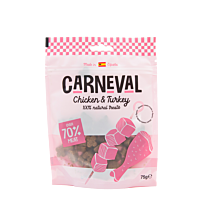 Carneval Trainingssnoepjes Kip & Kalkoen 75 g