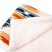 Great&Small Snuggle & Snooze Deken Aztec Print Sherpa 120 x 70 cm