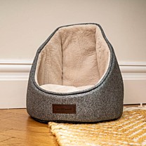 Great&Small Snuggle & Snooze Hooded Cat Bed 38 x 40 cm Grey