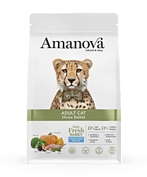 Amanova Kattenbrokken Adult Divine Konijn 1,5 kg