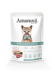 Amanova Nat Kattenvoer Adult Briljant Rund & Kip 85 g