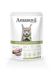 Amanova Nat Kattenvoer Adult Sterilised Lam & Sardines 85 g
