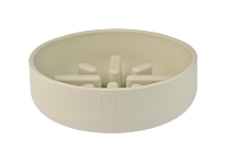 51DN Sili Slow Feeder Dog Bowl Off White