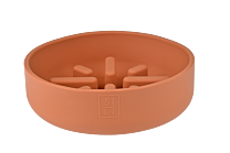 51DN Sili Slow Feeder Dog Bowl Terracotta