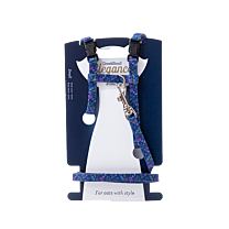 Great&Small Elegance Cat Harness + Lead Summer Blue