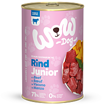 WOW Wet Dog Food Junior Beef