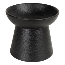 District 70 Wabi Sabi Ceramic Cat Bowl Japandi Style 400 ml Black
