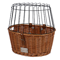 Provence Dog Bicycle Basket with Cushion for Handlebar Brown