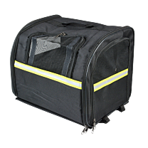 Dog Bike Bag for Rear Rack Black