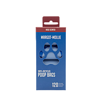Margot-Mollie Poo Bags 100% Recycled Plastic Rose Scented 120 pieces