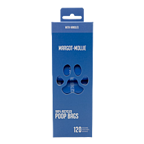 Margot-Mollie Poo Bags 100% Recycled Plastic with Handles 120 pieces