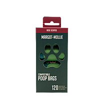 Margot-Mollie Compostable Poo Bags Rose Scented 120 pieces