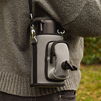 Great&Small Active Travel 3-in-1 Drinkfles en Draagtas Grijs 20 x 9 cm