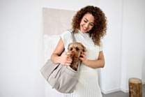 Palopa Weda Dog Carrier Bag up to 10 kg Taupe