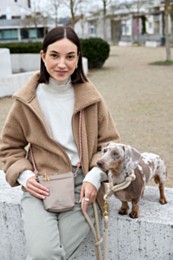 Palopa Karl 2-in-1  Treat & Hand Bag Taupe