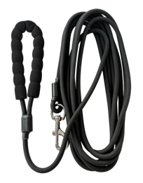 Petlando Trekking Training Leash with Handle 5 m Black