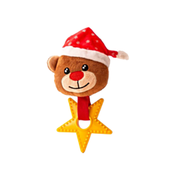 Great&Small Dog Toy Christmas Rudolph Bear & Star 9 cm