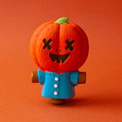 Great&Small Halloween Creepy Cuties Latex Pompoen Jack Scarecrow 9 cm