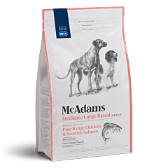 McAdams Hondenbrokken Medium & Large Breed Kip & Zalm