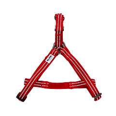 Great&Small Glow Reflective Dog Harness Red