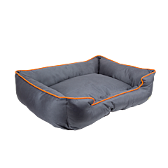 Great&Small Active Teflon Coated Dog Bed Lounge Grey