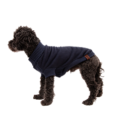 Great&Small Country Fleece Jumper Dog Coat Navy