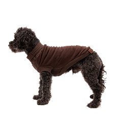 Great&Small Country Fleece Jumper Dog Coat Brown