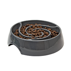 Great&Small Slow Down Pet Bowl Swirl Grey Ø 21,5 cm