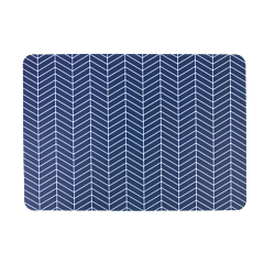 Great&Small Pet Mat for Pet Bowls Zigzag Blue 43 x 30 cm