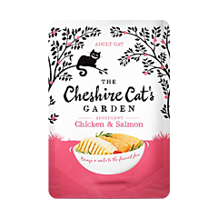 Cheshire Cat's Garden Nat Kattenvoer Kip & Zalm 85 g