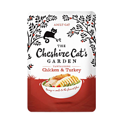 Cheshire Cat's Garden Nat Kattenvoer Kip & Kalkoen 85 g