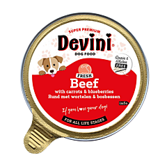 Devini Nat Hondenvoer Rund 85 g