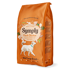 Symply Hondenbrokken Adult Large Breed Kip 12 kg