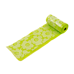 Great&Small Tough Poo Bags Green Flower