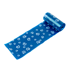Great&Small Tough Poo Bags Blue Paw Print