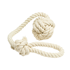 Great&Small Dog Toy Knotted Rope with Ball Tug 46 cm
