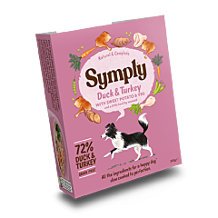 Symply Nat Hondenvoer Adult Eend & Kalkoen 395 g