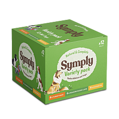 Symply Nat Hondenvoer Voordeelpack met Rijst 12 x 395 g